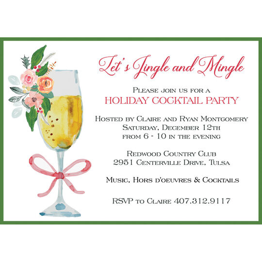 Jingle and Mingle Invitations